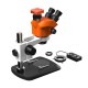 G2Mark RE-50X With 52MP FHD Camera (3D Continuous Zoom) 7X~50X Trinocular Stereo Microscope With 0.5X CTV Camera Zoom Lens & LED Adjustable Light Exclusive Quality - Small Base G2Mark RE-50X With 52MP FHD Camera (3D Continuous Zoom) 7X~50X Trinocular Stereo Microscope With 0.5X CTV Camera Zoom Lens & LED Adjustable Light Exclusive Quality - Small Base