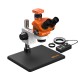 G2Mark RE-50X With 52MP FHD Camera (3D Continuous Zoom) 7X~50X Trinocular Stereo Microscope With 0.5X CTV Camera Zoom Lens & LED Adjustable Light Exclusive Quality - Medium Base G2Mark RE-50X With 52MP FHD Camera (3D Continuous Zoom) 7X~50X Trinocular Stereo Microscope With 0.5X CTV Camera Zoom Lens & LED Adjustable Light Exclusive Quality - Medium Base