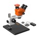 G2Mark RE-50X With 52MP FHD Camera (3D Continuous Zoom) 7X~50X Trinocular Stereo Microscope With 0.5X CTV Camera Zoom Lens & LED Adjustable Light Exclusive Quality - Medium Base G2Mark RE-50X With 52MP FHD Camera (3D Continuous Zoom) 7X~50X Trinocular Stereo Microscope With 0.5X CTV Camera Zoom Lens & LED Adjustable Light Exclusive Quality - Medium Base