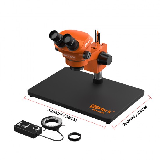 G2Mark RE-50X (3D Continuous Zoom) 7X~50X Binocular Stereo Microscope With LED Adjustable Light Exclusive Quality G2Mark RE-50X (3D Continuous Zoom) 7X~50X Binocular Stereo Microscope With LED Adjustable Light Exclusive Quality