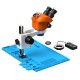G2Mark RE-50X (3D Continuous Zoom) 7X~50X Trinocular Stereo Microscope With Camera Option & LED Adjustable Light Exclusive Quality - Blue Base G2Mark RE-50X (3D Continuous Zoom) 7X~50X Trinocular Stereo Microscope With Camera Option & LED Adjustable Light Exclusive Quality - Blue Base