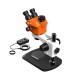 G2Mark RE-50X (3D Continuous Zoom) 7X~50X Trinocular Stereo Microscope With 0.5X CTV Camera Zoom Lens & LED Adjustable Light Exclusive Quality - Small Base G2Mark RE-50X (3D Continuous Zoom) 7X~50X Trinocular Stereo Microscope With 0.5X CTV Camera Zoom Lens & LED Adjustable Light Exclusive Quality - Small Base