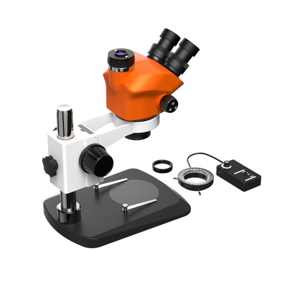 G2Mark RE-50X (3D Continuous Zoom) 7X~50X Trinocular Stereo Microscope With 0.5X CTV Camera Zoom Lens & LED Adjustable Light Exclusive Quality - Small Base G2Mark RE-50X (3D Continuous Zoom) 7X~50X Trinocular Stereo Microscope With 0.5X CTV Camera Zoom Lens & LED Adjustable Light Exclusive Quality - Small Base