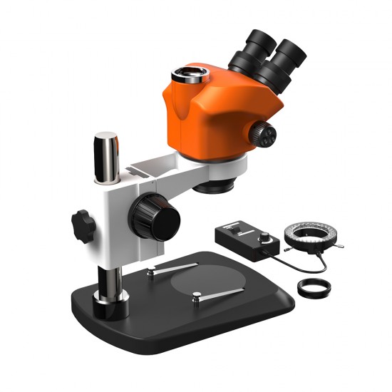G2Mark RE-50X (3D Continuous Zoom) 7X~50X Trinocular Stereo Microscope With Camera Option & LED Adjustable Light Exclusive Quality - Small Base G2Mark RE-50X (3D Continuous Zoom) 7X~50X Trinocular Stereo Microscope With Camera Option & LED Adjustable Light Exclusive Quality - Small Base