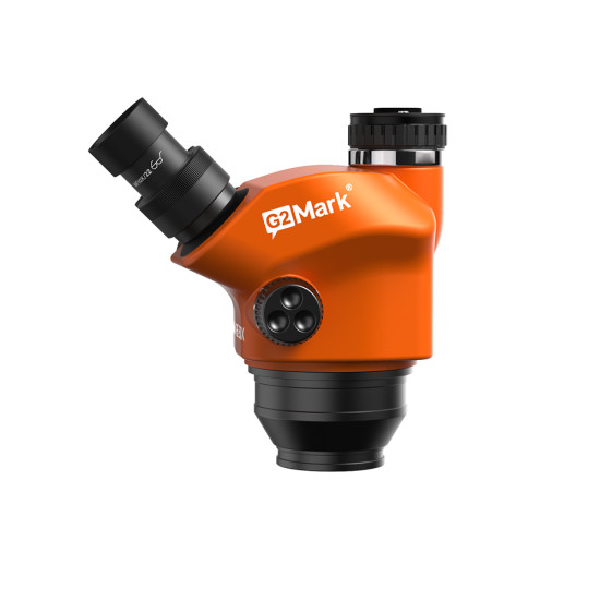 G2Mark RE-50X (3D Continuous Zoom) 7X~50X Trinocular Stereo Microscope Head G2Mark RE-50X (3D Continuous Zoom) 7X~50X Trinocular Stereo Microscope Head