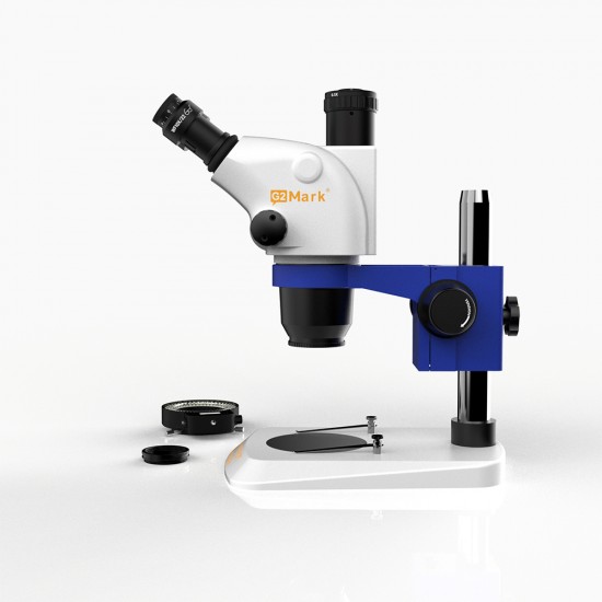G2Mark RE-67T 6.5X-65X Trinocular Full HD Stereo Microscope With Zooming 0.5X CTV Camera Lens & LED Adjustable Light Exclusive Quality G2Mark RE-67T 6.5X-65X Trinocular Full HD Stereo Microscope With Zooming 0.5X CTV Camera Lens & LED Adjustable Light Exclusive Quality