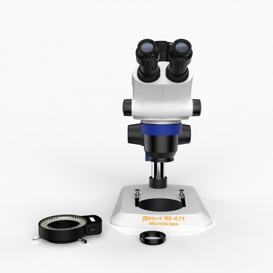 G2Mark RE-67T 6.5X-65X Trinocular Full HD Stereo Microscope With Zooming 0.5X CTV Camera Lens & LED Adjustable Light Exclusive Quality G2Mark RE-67T 6.5X-65X Trinocular Full HD Stereo Microscope With Zooming 0.5X CTV Camera Lens & LED Adjustable Light Exclusive Quality
