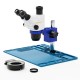 G2Mark RE-67T 6.5X-65X Trinocular Full HD Stereo Microscope With Zooming 0.5X CTV Camera Lens & LED Adjustable Light Exclusive Quality - Blue Big Base G2Mark RE-67T 6.5X-65X Trinocular Full HD Stereo Microscope With Zooming 0.5X CTV Camera Lens & LED Adjustable Light Exclusive Quality - Blue Big Base