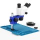 G2Mark RE-67T 6.5X-65X Trinocular Full HD Stereo Microscope With Zooming 0.5X CTV Camera Lens & LED Adjustable Light Exclusive Quality - Blue Big Base G2Mark RE-67T 6.5X-65X Trinocular Full HD Stereo Microscope With Zooming 0.5X CTV Camera Lens & LED Adjustable Light Exclusive Quality - Blue Big Base