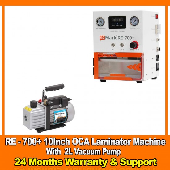 G2Mark RE-700+ EDGE / FLAT Screen OCA Lamination Machine With 2 Liter Vacuum Pump G2Mark RE-700+ EDGE / FLAT Screen OCA Lamination Machine With 2 Liter Vacuum Pump