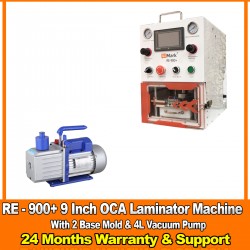 G2Mark RE-900+ EDGE / FLAT Screen OCA Machine laminator With (2 Free Base Mold ) & 4L Vaccum Pump
