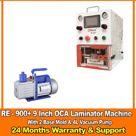 G2Mark RE-900+ EDGE / FLAT Screen OCA Machine laminator With (2 Free Base Mold ) & 4L Vaccum Pump G2Mark RE-900+ EDGE / FLAT Screen OCA Machine laminator With (2 Free Base Mold ) & 4L Vaccum Pump