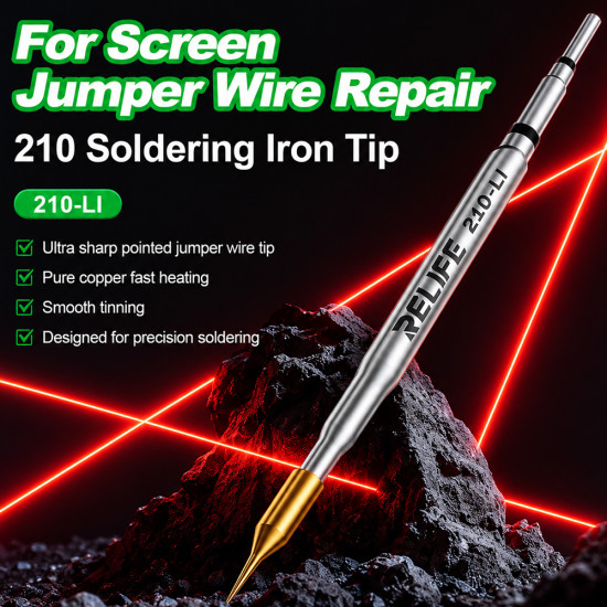 Rellife C210-LI Ultra Sharp 210 Series Soldering Iron Bit (Sharp Bit)