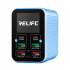 Relife Q4 6-Port Dual PD+QC Smart Color Screen Fast Charger (72W)