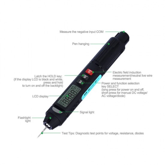 Relife DT-02 Pen Type Automatic Digital Multimeter Relife DT-02 Pen Type Automatic Digital Multimeter