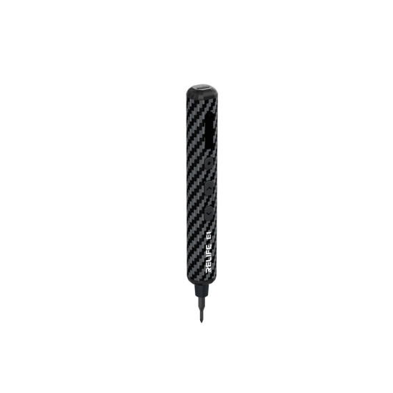 Relife E1 Powerful Carbon Fiber Electric Screwdriver Set with 12Pcs Steel Bits Relife E1 Powerful Carbon Fiber Electric Screwdriver Set with 12Pcs Steel Bits