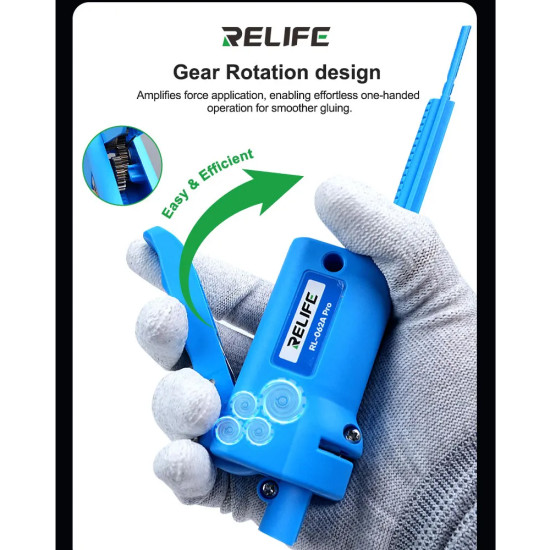 Relife RL-062A Pro Metal Gear Manual Glue Gun For Syringe Tube (5-10CC)