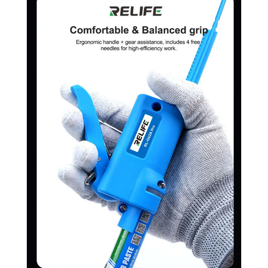 Relife RL-062A Pro Metal Gear Manual Glue Gun For Syringe Tube (5-10CC)