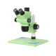 Relife M6T-Pro B11 (6.5X-65X) Trinocular Stereo Microscope With Zooming 0.5X CTV Camera Lens & LED Adjustable Light - (Green Color) Relife M6T-Pro B11 (6.5X-65X) Trinocular Stereo Microscope With Zooming 0.5X CTV Camera Lens & LED Adjustable Light - (Green Color)