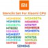 0.12MM Relife Stencils Set For MI Phones ( 9Pcs ) 