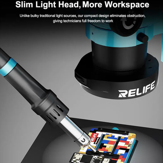 Relife RL-033E LED Adjustable Microscope Ring Light