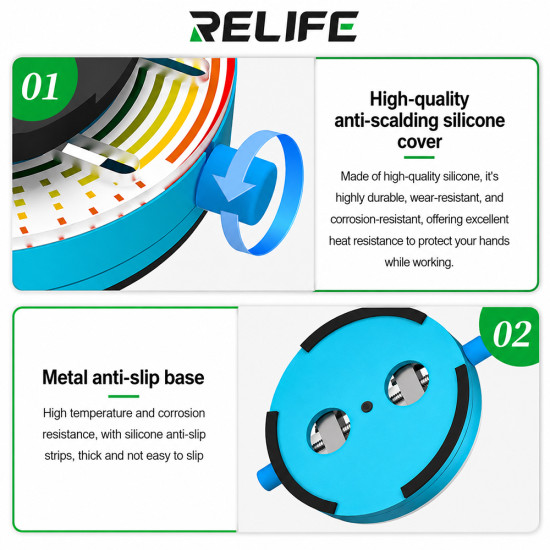 Relife RL-601Q Pro Heat-Insulating Rotating Motherboard Repair Fixture