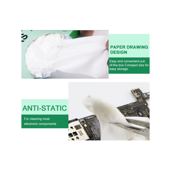 Relife RL-045 Antistatic Fiber Wipe Dustproof Cloth (50Pcs) Relife RL-045 Antistatic Fiber Wipe Dustproof Cloth (50Pcs)