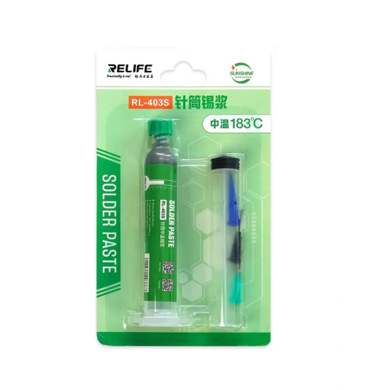 Relife RL-403S Solder PPD Paste 183°C (10CC) Relife RL-403S Solder PPD Paste 183°C (10CC)