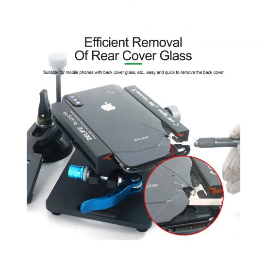 Relife RL-601S Plus 2-in-1 Multifunction Dismantling LCD Screen & Glass Back Cover Fixture Relife RL-601S Plus 2-in-1 Multifunction Dismantling LCD Screen & Glass Back Cover Fixture