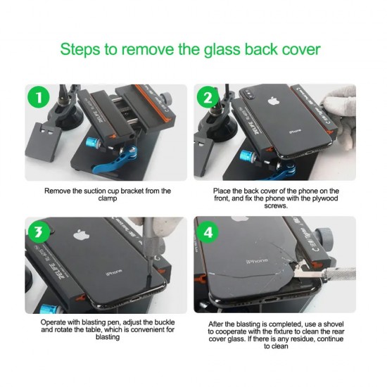 Relife RL-601S Plus 2-in-1 Multifunction Dismantling LCD Screen & Glass Back Cover Fixture Relife RL-601S Plus 2-in-1 Multifunction Dismantling LCD Screen & Glass Back Cover Fixture