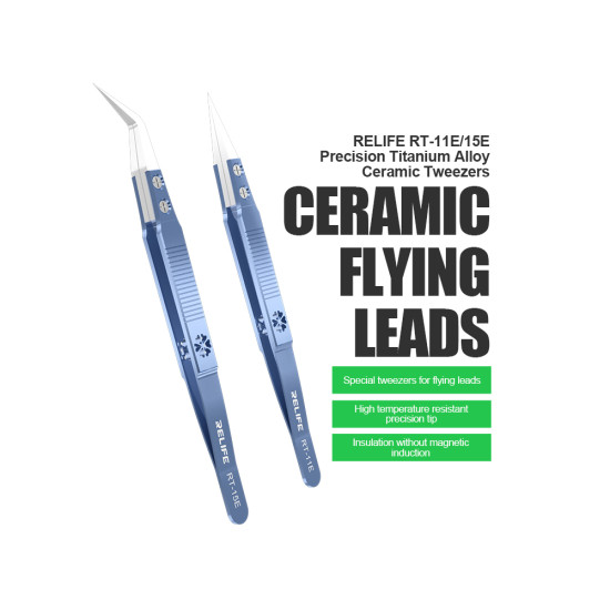 Relife RT-15E Anti-Static Ceramic Tweezer Relife RT-15E Anti-Static Ceramic Tweezer