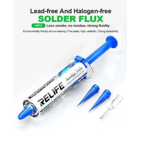 Relife HW11 Lead and Halogen Free Solder Flux Paste