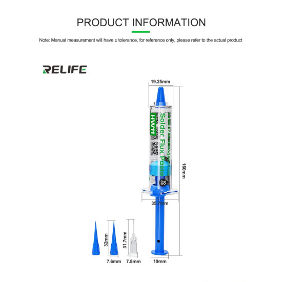 Relife HW11 Lead and Halogen Free Solder Flux Paste