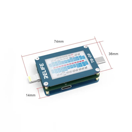 Relife TB-09 Type-C & Lightning Charging Port Tester 