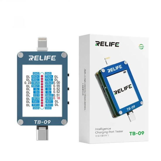 Relife TB-09 Type-C & Lightning Charging Port Tester 