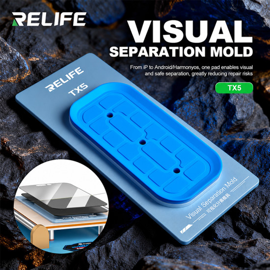 Relife TX5 Visual Separation Mold Compatible with iPhone 12-17PM and Android Phones