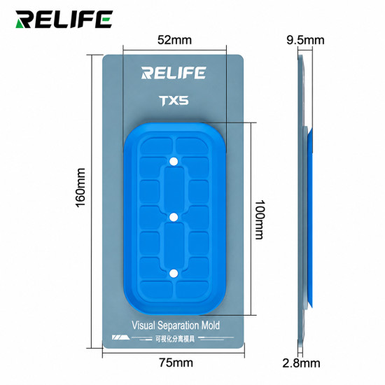 Relife TX5 Visual Separation Mold Compatible with iPhone 12-17PM and Android Phones