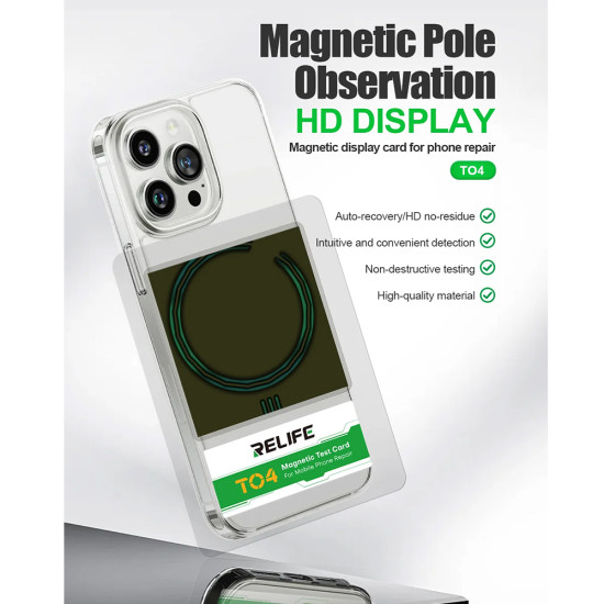 Relife TO4 Magnetic Observation Wireless Charging Test Card