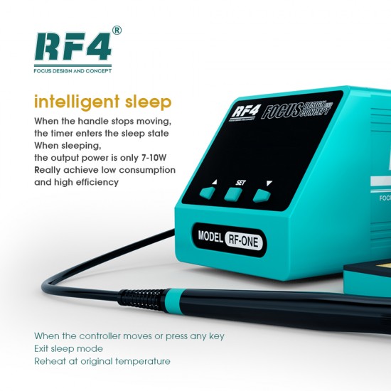 RF4 RF-ONE Soldering Iron Station With Intelligent Temperature Control (80W) RF4 RF-ONE Soldering Iron Station With Intelligent Temperature Control (80W)