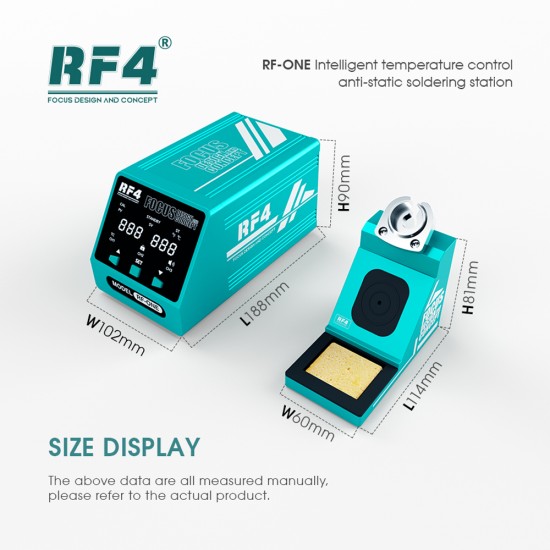 RF4 RF-ONE Soldering Iron Station With Intelligent Temperature Control (80W) RF4 RF-ONE Soldering Iron Station With Intelligent Temperature Control (80W)