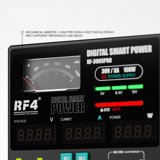 RF4 RF-3005 Pro Multifunctional Adjustable DC Power Supply With Pointer Gauge ( 30V / 5A ) RF4 RF-3005 Pro Multifunctional Adjustable DC Power Supply With Pointer Gauge ( 30V / 5A )
