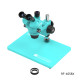RF4 RF6558 6.5X-58X Trinocular Full HD Stereo Microscope With Zooming 0.5X CTV Camera Lens & LED Adjustable Light RF4 RF6558 6.5X-58X Trinocular Full HD Stereo Microscope With Zooming 0.5X CTV Camera Lens & LED Adjustable Light
