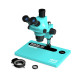 RF4 RF6565-TVP 6.5X-65X Trinocular Full HD Stereo Microscope With Zooming 0.5X CTV Camera Lens & LED Adjustable Light RF4 RF6565-TVP 6.5X-65X Trinocular Full HD Stereo Microscope With Zooming 0.5X CTV Camera Lens & LED Adjustable Light