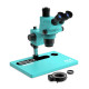 RF4 RF6565-TVP 6.5X-65X Trinocular Full HD Stereo Microscope With Zooming 0.5X CTV Camera Lens & LED Adjustable Light RF4 RF6565-TVP 6.5X-65X Trinocular Full HD Stereo Microscope With Zooming 0.5X CTV Camera Lens & LED Adjustable Light