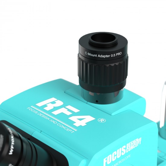 RF4 RF-6565Pro+ Trinocular Full HD Stereo Microscope With Zooming 0.5X CTV Camera Lens & LED Adjustable Light Exclusive Quality RF4 RF-6565Pro+ Trinocular Full HD Stereo Microscope With Zooming 0.5X CTV Camera Lens & LED Adjustable Light Exclusive Quality