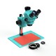 RF4 RF7050-P04 Base (3D Continuous Zoom) 7X~50X Trinocular Stereo Microscope With Camera Option & 0.5X CTV Lens With LED Adjustable Light Exclusive Quality RF4 RF7050-P04 Base (3D Continuous Zoom) 7X~50X Trinocular Stereo Microscope With Camera Option & 0.5X CTV Lens With LED Adjustable Light Exclusive Quality