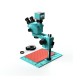 RF4 RF7050-P04 Base With 4K Camera (3D Continuous Zoom) 7X~50X Trinocular Stereo Microscope With 0.5X CTV Lens & LED Adjustable Light RF4 RF7050-P04 Base With 4K Camera (3D Continuous Zoom) 7X~50X Trinocular Stereo Microscope With 0.5X CTV Lens & LED Adjustable Light