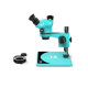 RF4 RF7050-Pro ( 3D Continuous With Gear Zoom ) 7X~50X Trinocular Stereo Microscope With 0.5X CTV Camera Zoom Lens & LED Adjustable Light RF4 RF7050-Pro ( 3D Continuous With Gear Zoom ) 7X~50X Trinocular Stereo Microscope With 0.5X CTV Camera Zoom Lens & LED Adjustable Light