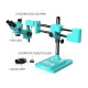 RF4 RF7050-TVW (3D Continuous Zoom) 7X-50X 360° Swiveling Trinocular Microscope With Zooming 0.5X CTV Camera Lens RF4 RF7050-TVW (3D Continuous Zoom) 7X-50X 360° Swiveling Trinocular Microscope With Zooming 0.5X CTV Camera Lens