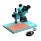 RF4 RF7050-TVP+ (3D Continuous Zoom) 7X~50X Trinocular Stereo Microscope With 0.5X CTV Camera Zoom Lens & LED Adjustable Light - Exclusive Quality RF4 RF7050-TVP+ (3D Continuous Zoom) 7X~50X Trinocular Stereo Microscope With 0.5X CTV Camera Zoom Lens & LED Adjustable Light - Exclusive Quality